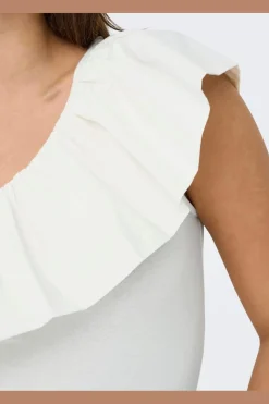 Onlsoffy One Shoulder Mix Top Box