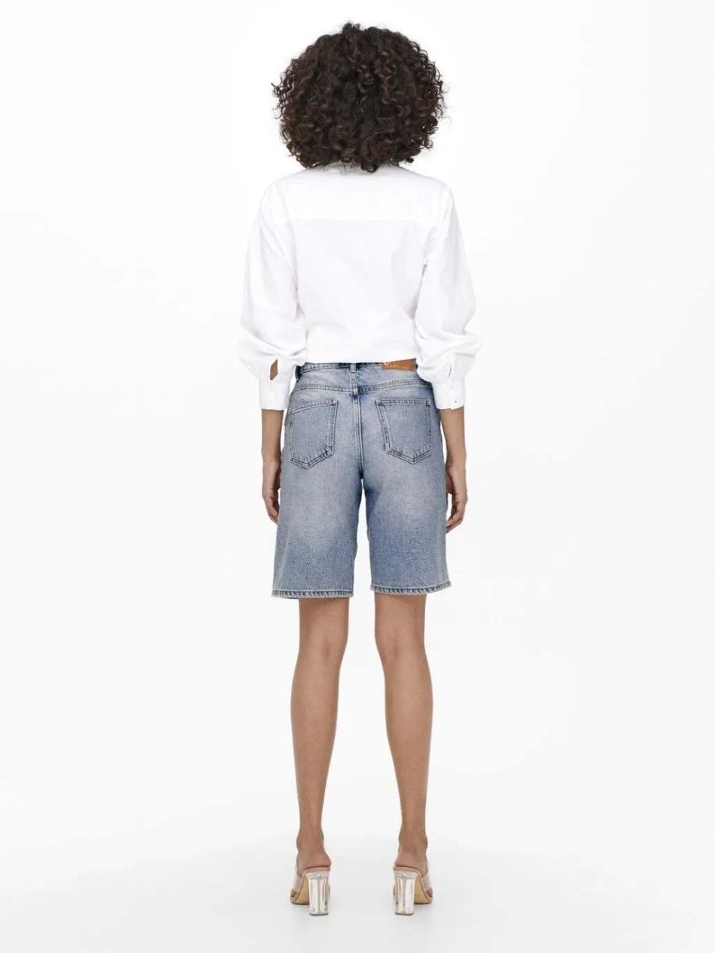 Onlsonny hw wide dnm shorts