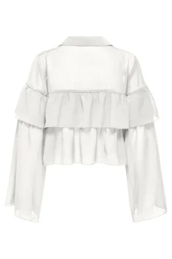 Onlsuzzi L/S Frill Tie Top Ox