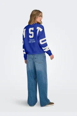 Onlsweat L/S Back/Sleeve Print Swt