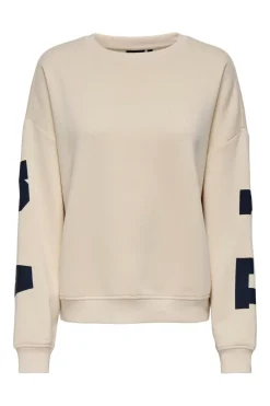 Onlsweat L/S Back/Sleeve Print Swt