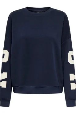 Onlsweat L/S Back/Sleeve Print Swt