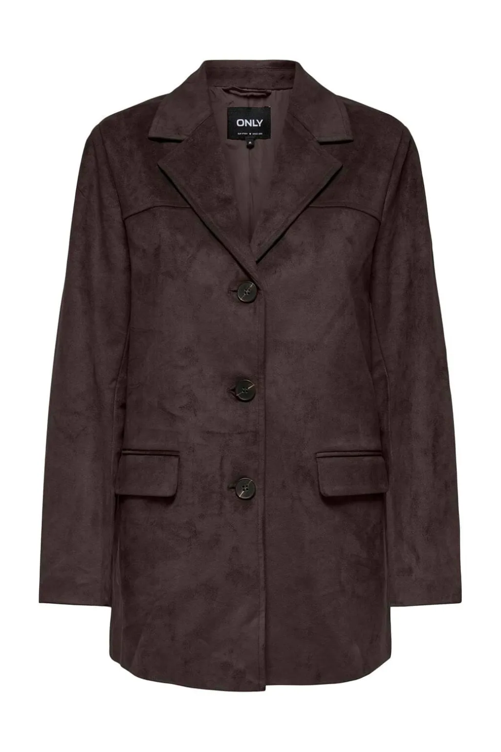 Onltulip Faux Suede Blazer Coat