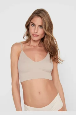 Onlvicky Rib Seamless Vneck Top Acc