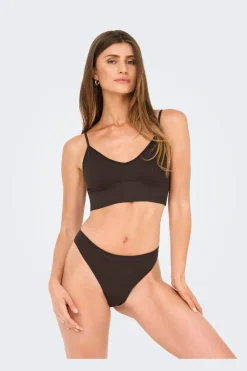 Onlvicky Rib Seamless Vneck Top Acc