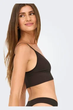 Onlvicky Rib Seamless Vneck Top Acc