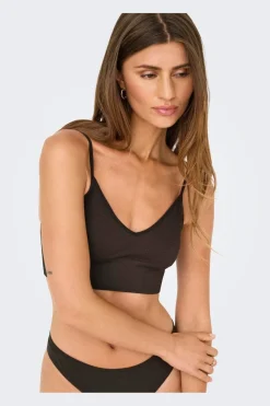 Onlvicky Rib Seamless Vneck Top Acc