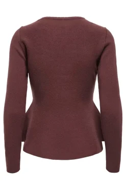 Onlvilda Ls Peplum O-Neck Knt