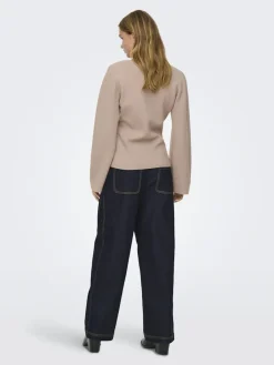 Onlviola Ls Fit V-Neck Knt