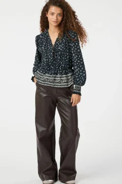 Ora Mini Border Blouse 164597