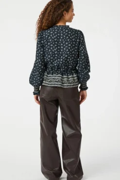 Ora Mini Border Blouse 164597