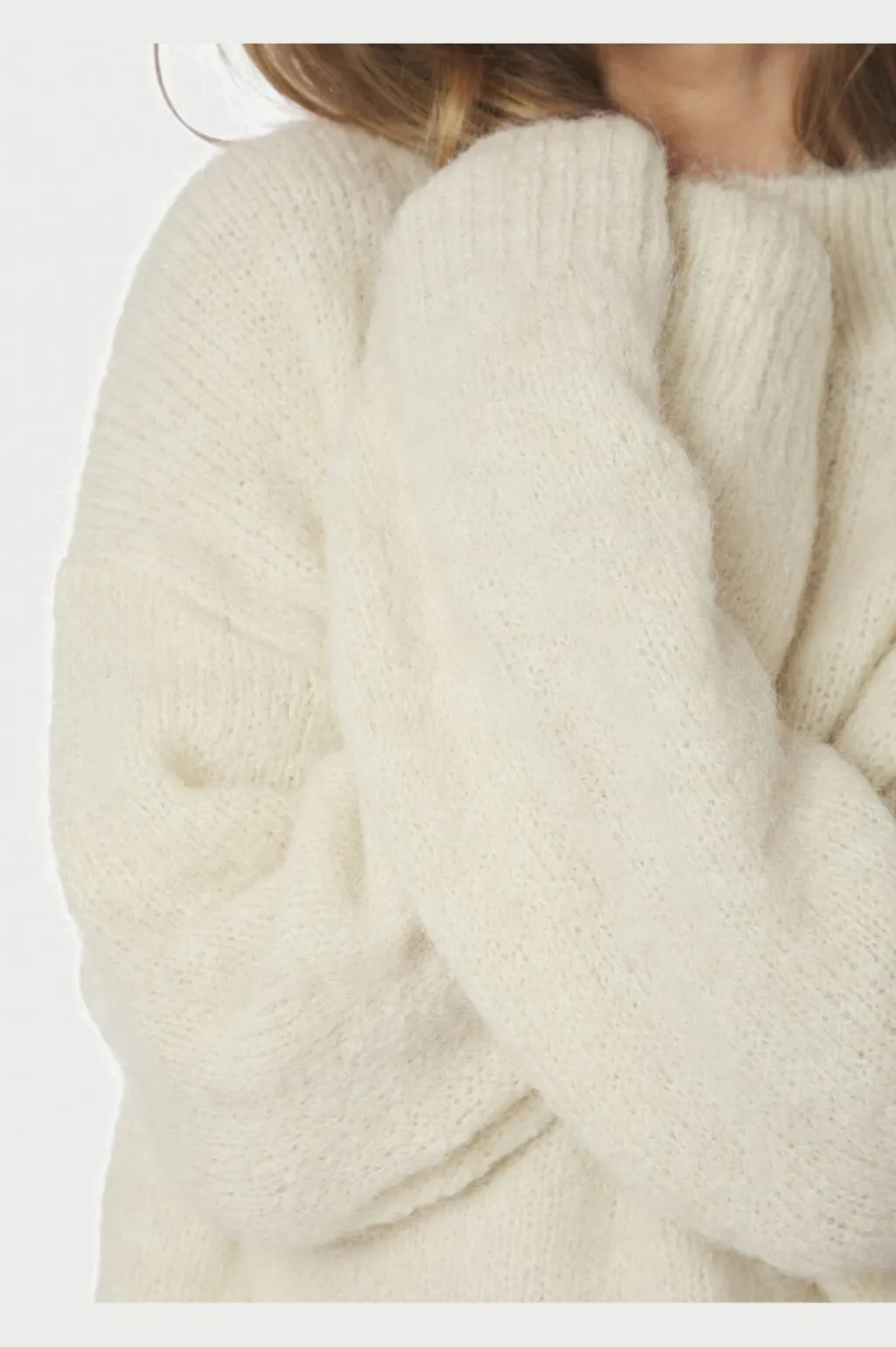 Paulina Fluffy Knit Blouse 164729