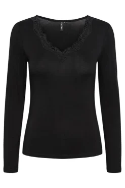 Pcbarbera Ls Lace Top