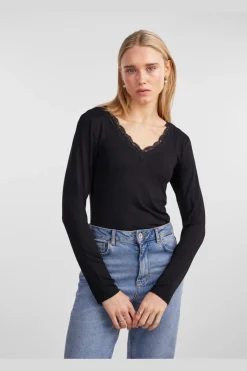 Pcbarbera Ls Lace Top