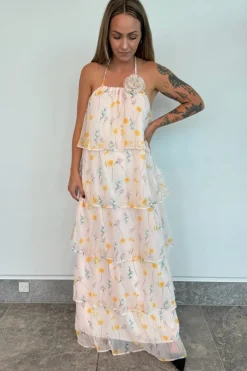 Pcclara Sl Long Layred Dress Kca