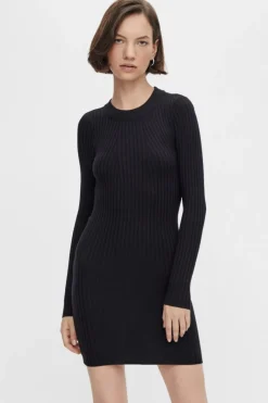 PcCrista LS O-Neck Knit Dress