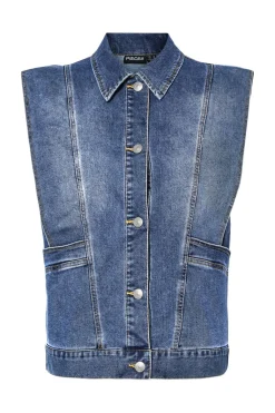 Pcfemma Loose Denim Vest Fsy