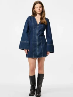 Pcflora Ls Denim Dress