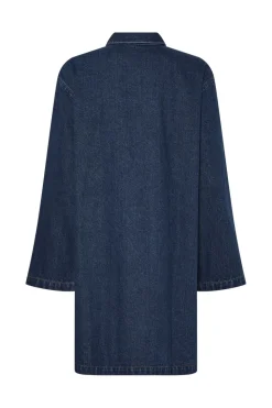Pcflora Ls Loose Denim Dress Fsy