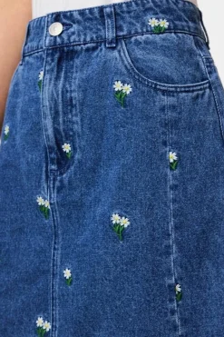 Pcfreia Short Denim Skirt Fsy