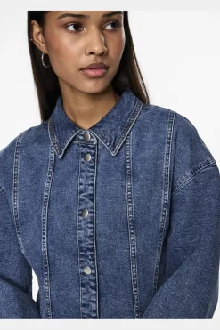Pcginny Ls Denim Shirt Jit