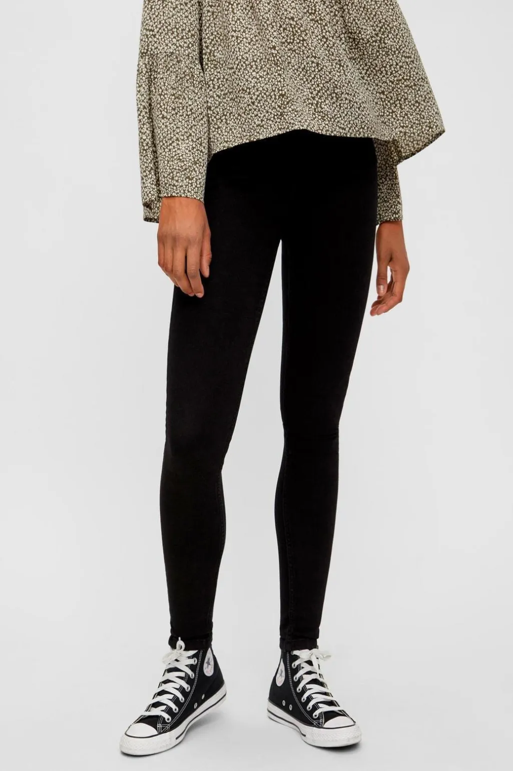 PcHighFive Flex Black Skinny Jeans