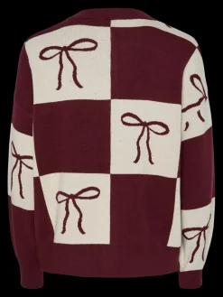 Pcjette Xmas Ls O-Neck Knit Cardigan