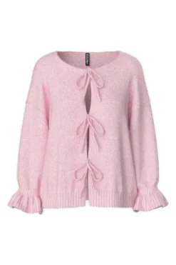 Pcjimma Ls O-Neck Tie Knit Cardigan
