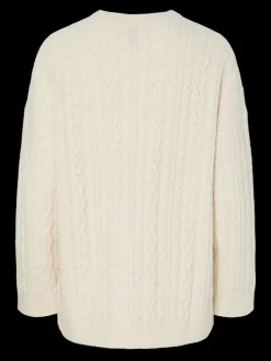 Pcjisa Ls O-Neck Long Cabel Knit