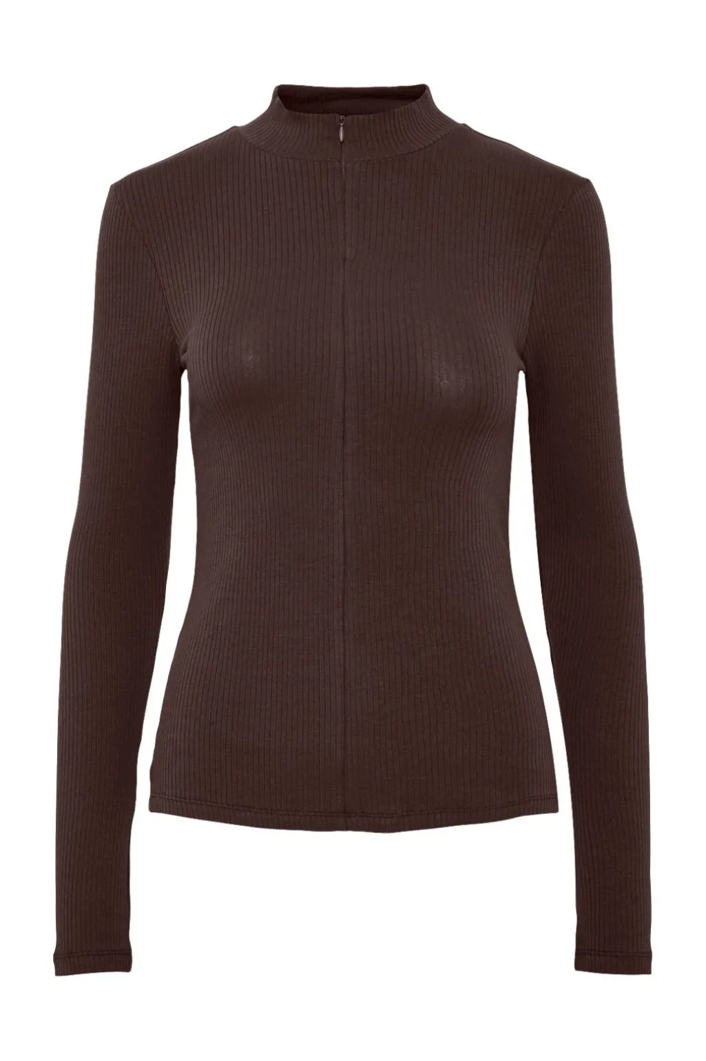 Pckitte Zip Ls T-Neck Top