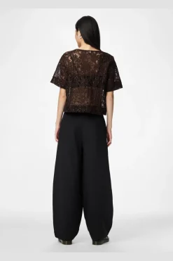 Pclouise 2/4 V-Neck Tie Top