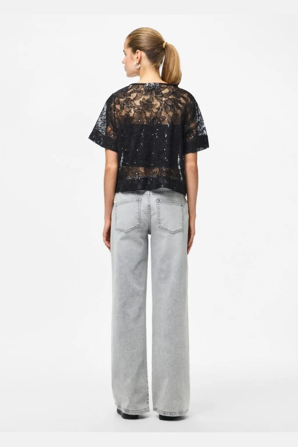 Pclouise 2/4 V-Neck Tie Top