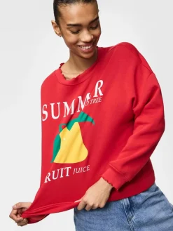 Pcmaliah Ls Print Sweat