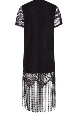Pcmary Ss Short Fringe Dress