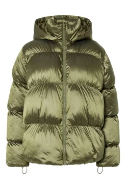 Pcmilla Shiny Puffer Jacket W. Hood
