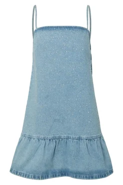 Pcnoel Short Slip Denim Dress Fsy