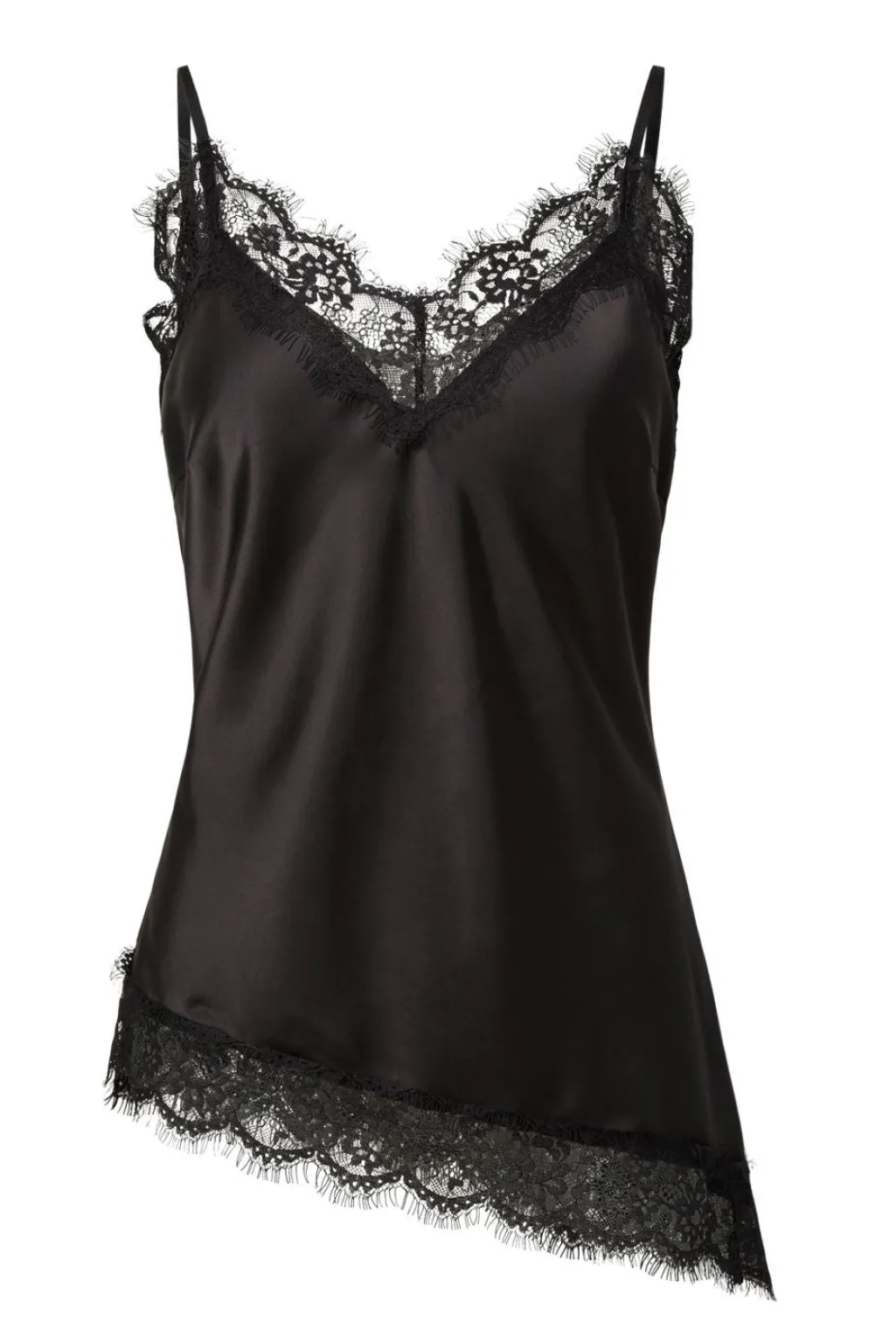 Pcnomi Strap Satin Lace Top