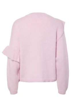 Pcnor Ls O-Neck Knit Frill Pullover
