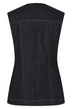 Pcnua Sl Fitted Denim Vest Fsy