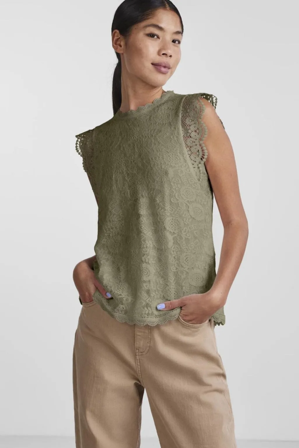 Pcolline Sl Lace Top 17120454