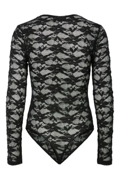 Pcrillo Flower Lace Ls Bodystocking