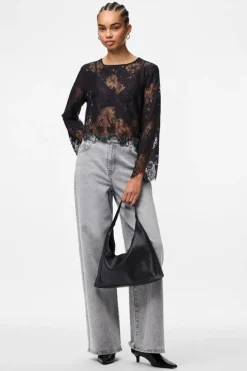 Pcrinne Ls Lace Top Kca