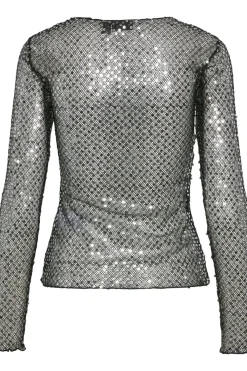 Pcrissi Ls Sequins Top