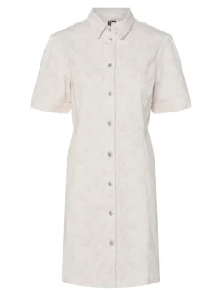 Pcsalume Ss A-Shape Denim Dress