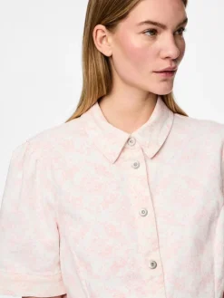 Pcsalume Ss A-Shape Denim Dress