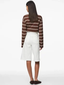 Pcsalume Wide Denim Shorts