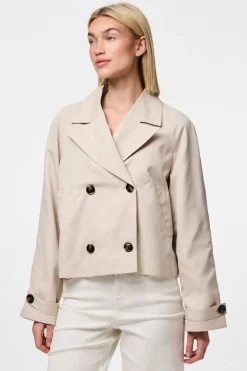 Pcscarlett Ls Short Trenchcoat
