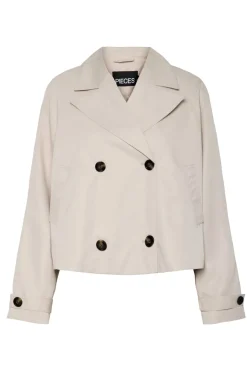 Pcscarlett Ls Short Trenchcoat