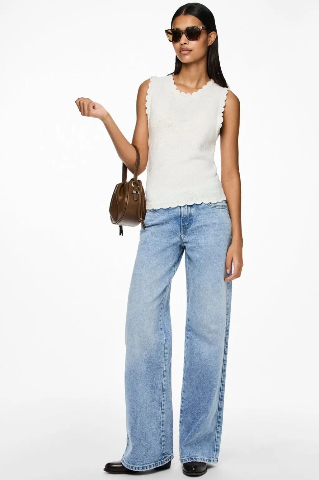 Pcselma Lw Wide Jeans Lb