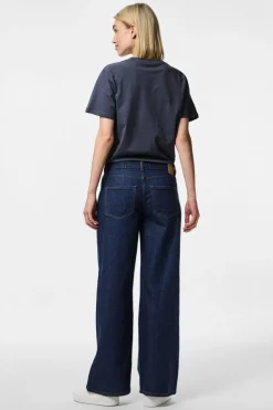 Pcselma Lw Wide Jeans Rinse